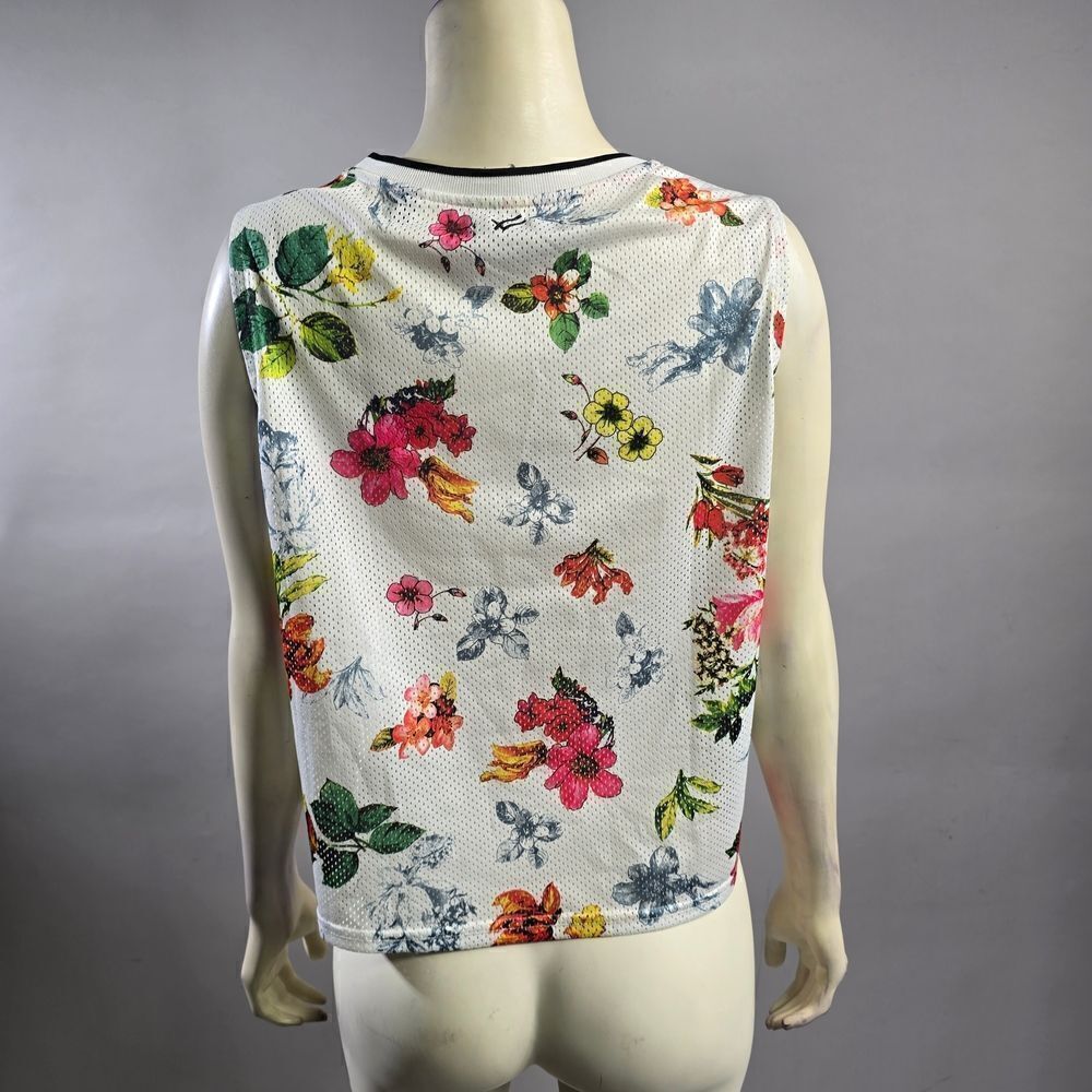 William Rast Large Floral Print Sleeveless Top R7 - Picture 3 of 4